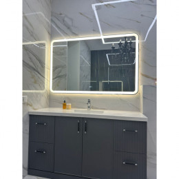Зеркало с подсветкой для ванной комнаты Анкона 110х70 см