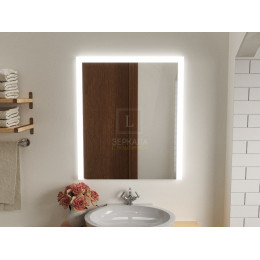 Зеркало с подсветкой для ванной комнаты Серино 110х110 см